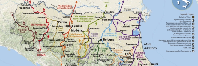 Lungo le Antiche Vie dei Pellegrini in Emilia Romagna Un Circuito regionale di 14 “Cammini”
