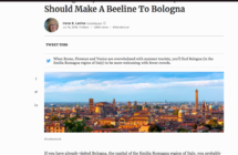 Bologna perfetta alternativa estiva  alle affollate città d’arte italiane secondo Forbes.com