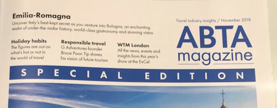 L’Emilia Romagna protagonista al WTM di Londra sulla copertina del Magazine del più grande network di agenti di viaggio UK