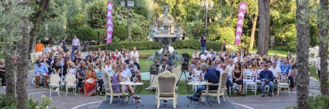 Stefania Sandrelli, Umberto Brindani e Candida Livatino inaugurano il 30 luglio  la 6a edizione de “La Terrazza della Dolce Vita” di Simona Ventura e Giovanni Terzi