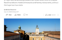 Per il Wall Street Journal “Ravenna è una magia”: Mosaici, basiliche, siti Unesco, cucina e no overtourism